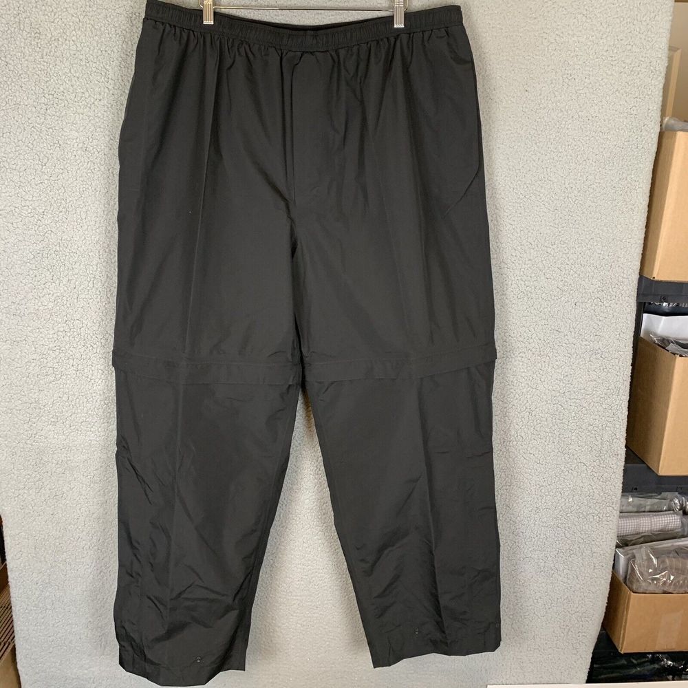 Zero Restriction ZR Gore-Tex Pants Mens XXL Golf Rain Black Convertible